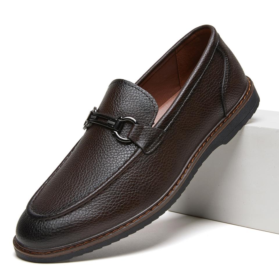 Formal Men Daily Wear Footwear - Full Grain Leather Horse Bit Loafers