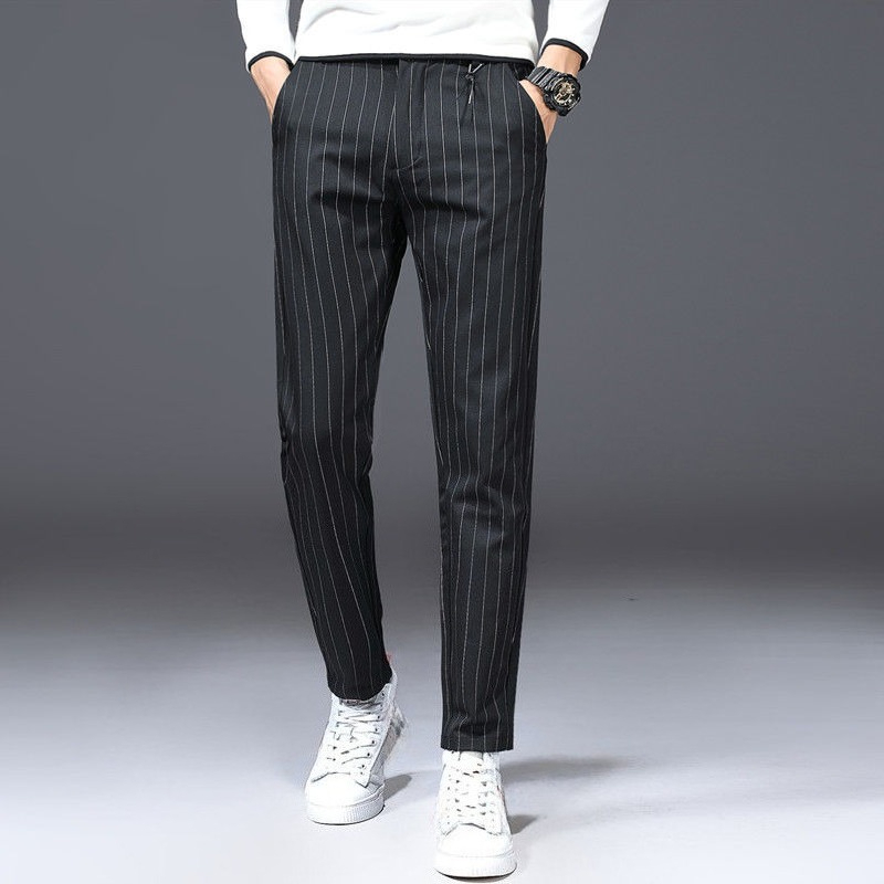 Men Formal Wear 2025 - Striped Male Suit Trousers Summer 2025
