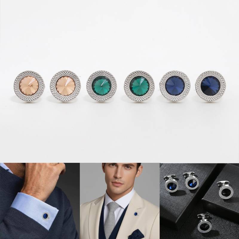 Dress Shirt French Cuff - 1Pc Stylish French Round Cufflinks Fashion