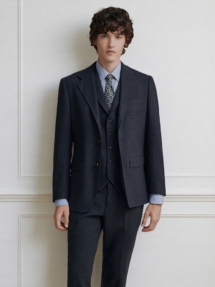 Premium Grey 55% Wool Men's Su - Men Formal Wear 2025 recensie en prijs