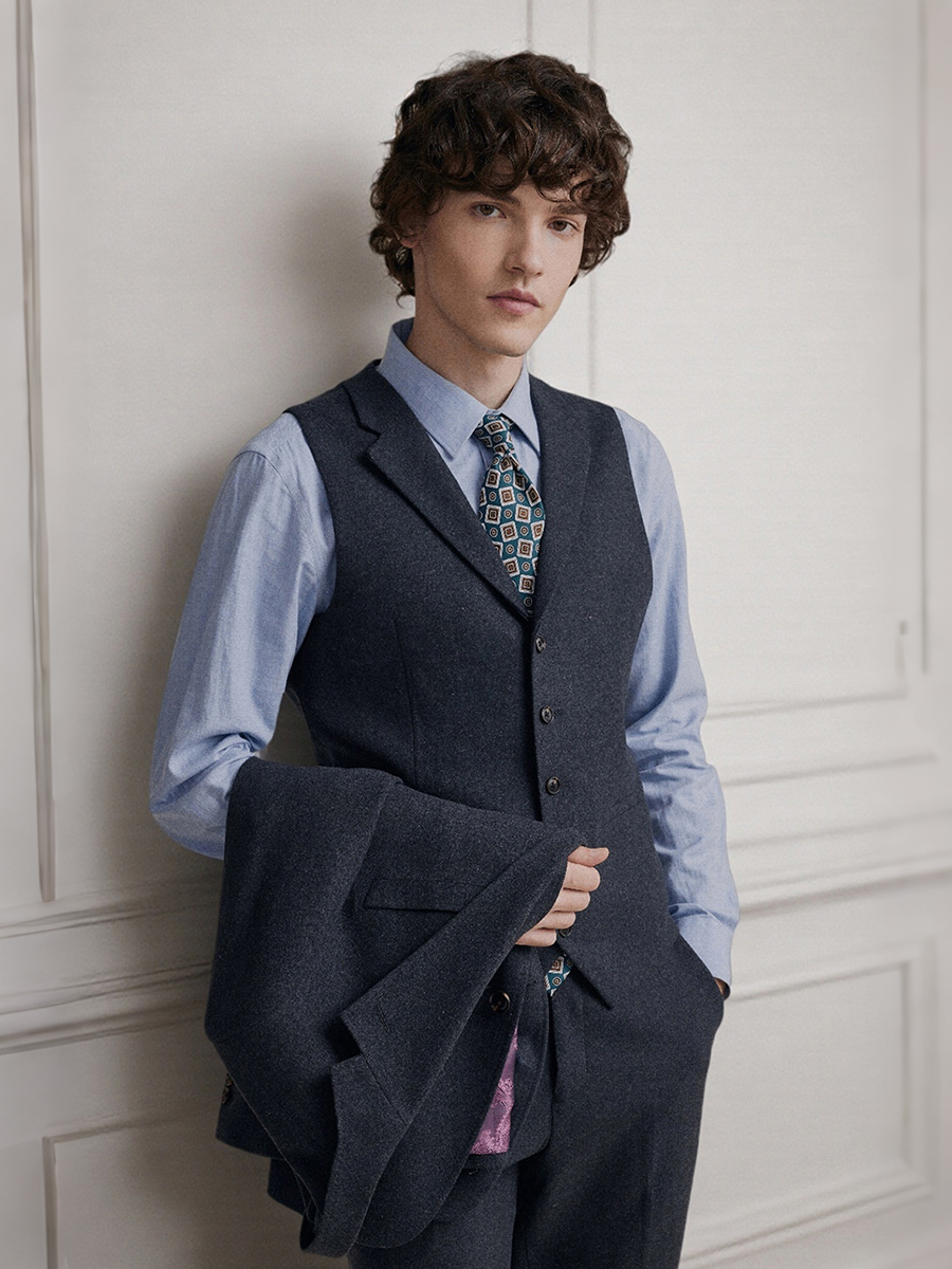 Premium Grey 55% Wool Men's Su - Men Formal Wear 2025 recensie en prijs
