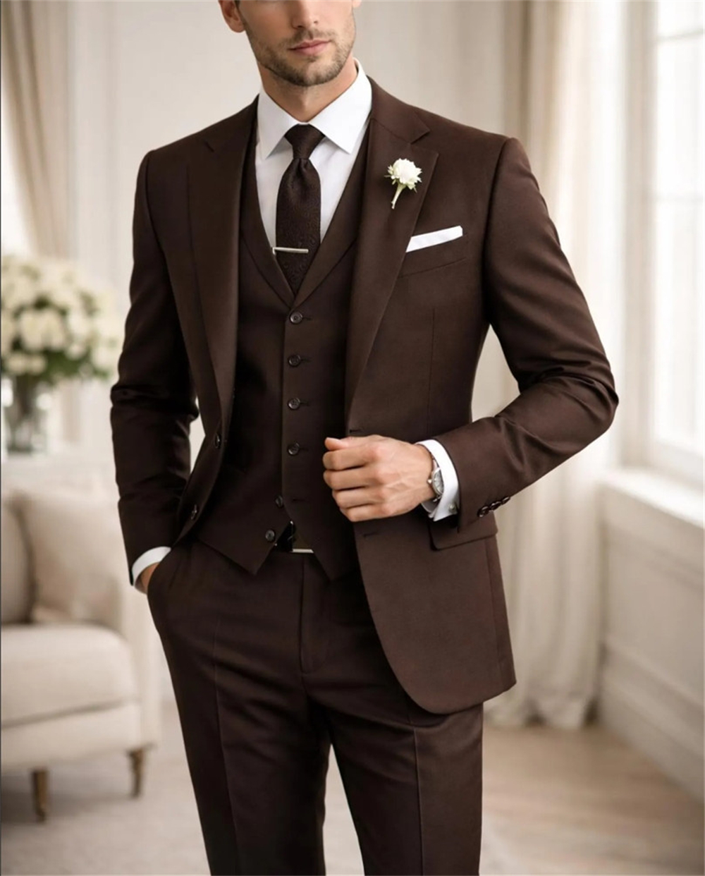 Tailor Made Coffee  Men’s Suit - Men Formal Wear Outfits recensie en prijs