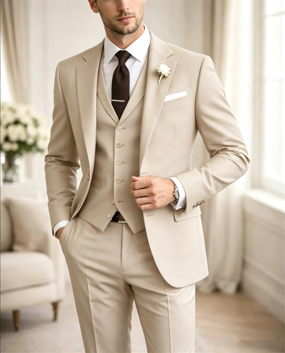 Tailor Made Coffee  Men’s Suit - Men Formal Wear Outfits recensie en prijs