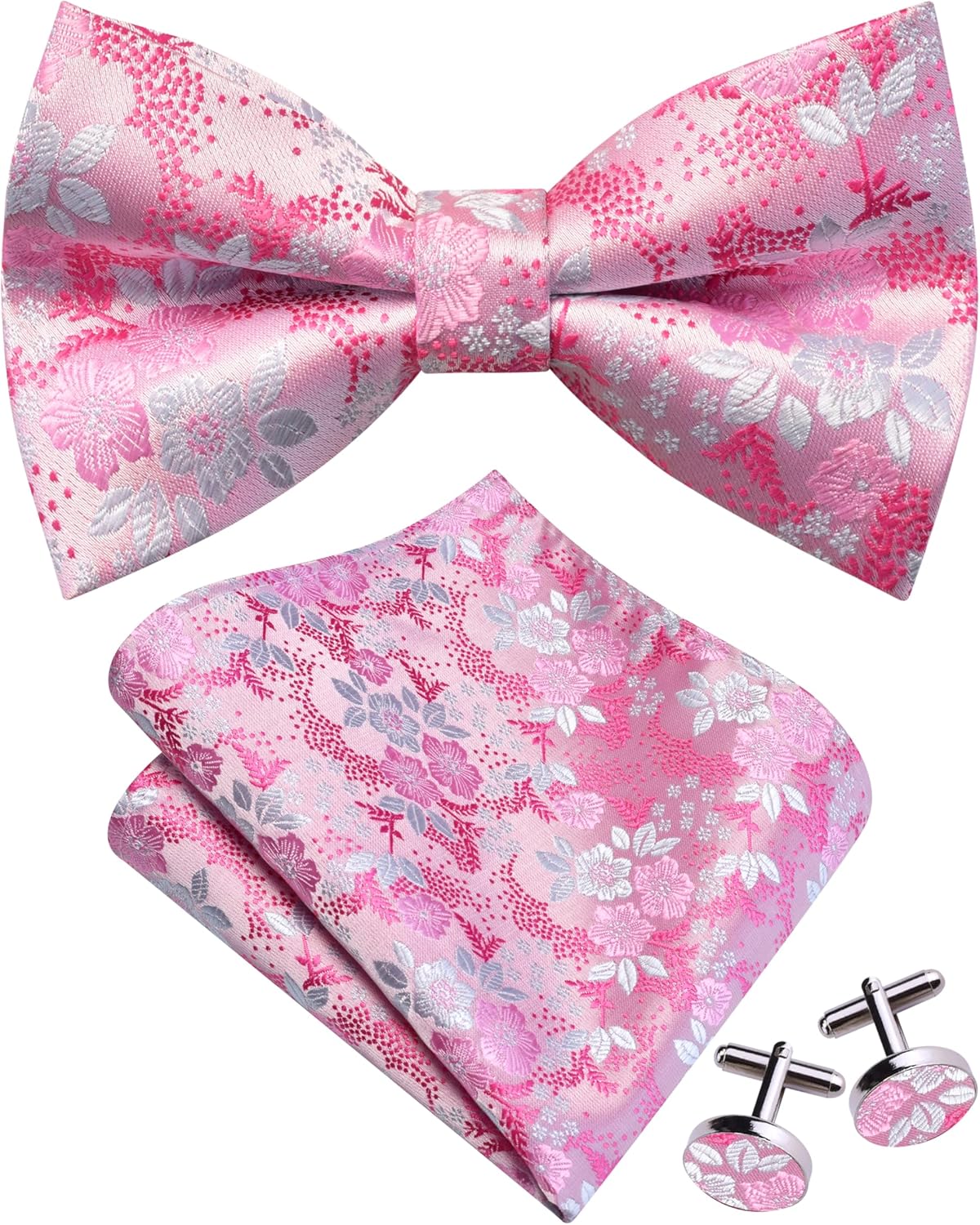 Floral Bow Tie & Handkerchief  - Pocket Square Set recensie en prijs