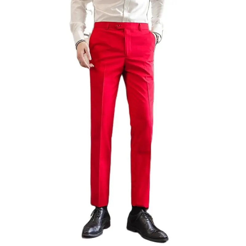 Solid Color Men's Suit Pants,  - Men Formal Wear Outfits recensie en prijs