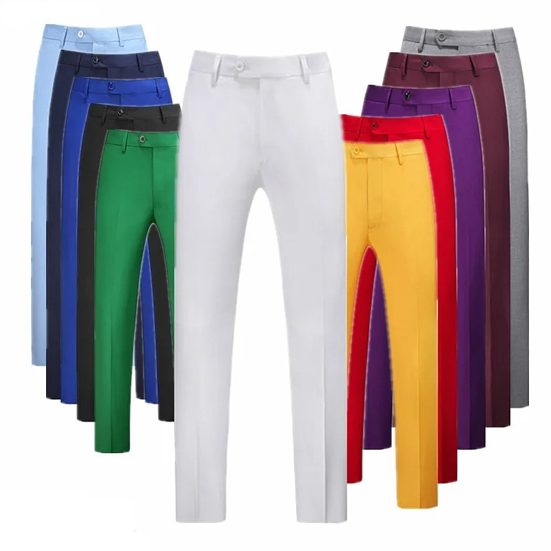 Solid Color Men's Suit Pants,  - Men Formal Wear Outfits recensie en prijs