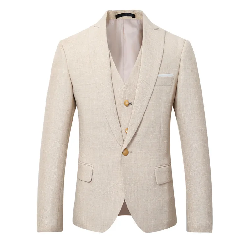 Beige Ivory Men Suit Casual Li - Men Linen Formal Wear recensie en prijs