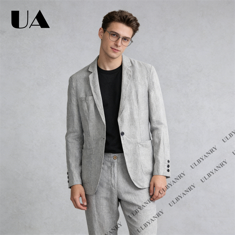 Breathable Men’s Linen Suit 2  - Men Linen Formal Wear recensie en prijs
