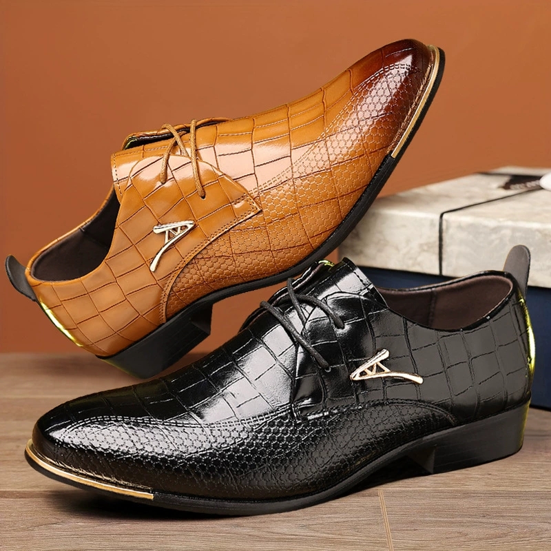 Fashion PU Leather Shoes Men B - Young Men Formal Wear recensie en prijs