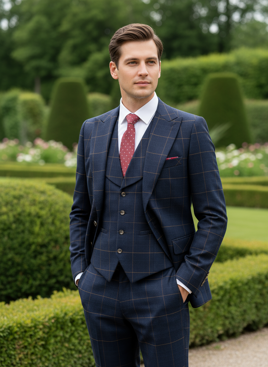 high quality 3 Piece Checkered - Men Formal Wear Outfits recensie en prijs