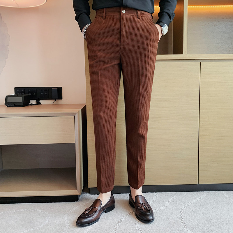2024 Autumn New Waffle Stretch - Young Men Formal Wear recensie en prijs