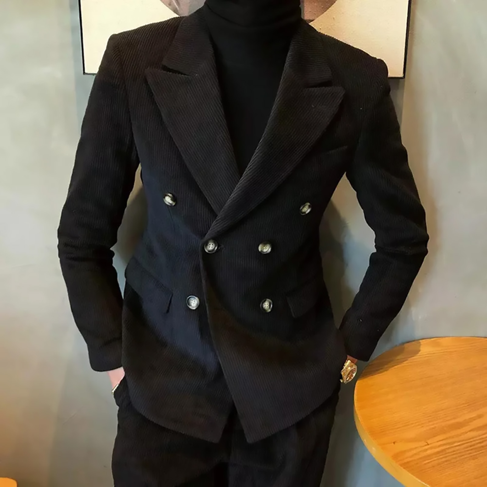 Corduroy Casual Peaked Lapel S - Young Men Formal Wear recensie en prijs