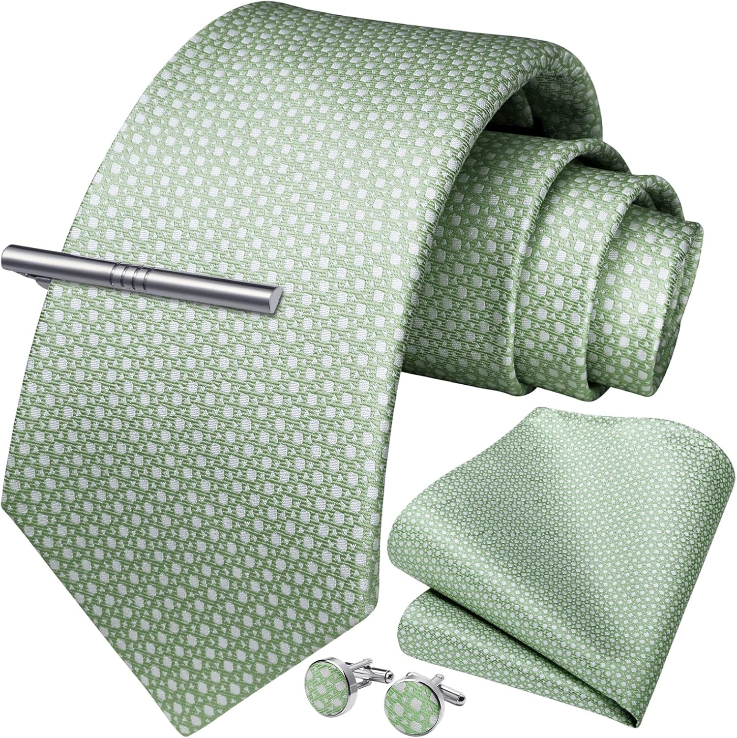 Classic Checkered Tie Set with - Pocket Square Set recensie en prijs