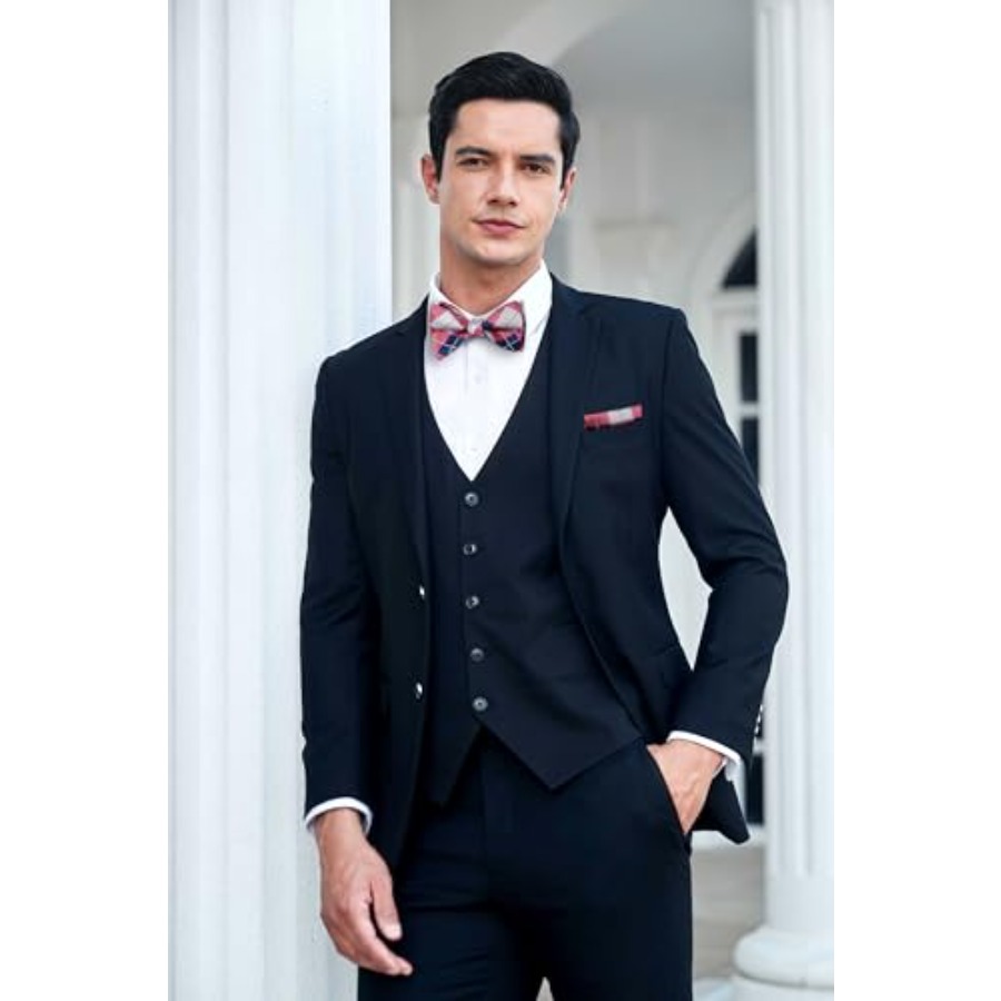 Bow Ties for Men Check Plaid S - Pocket Square Set recensie en prijs