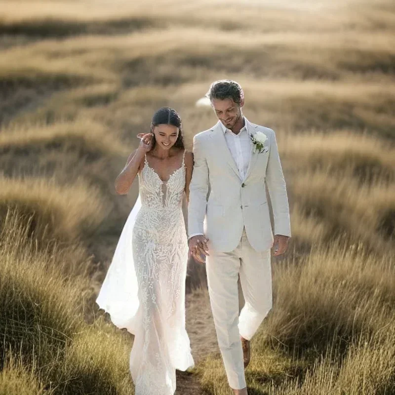 Linen Wedding Tuxedo For Men S - Men Linen Formal Wear recensie en prijs