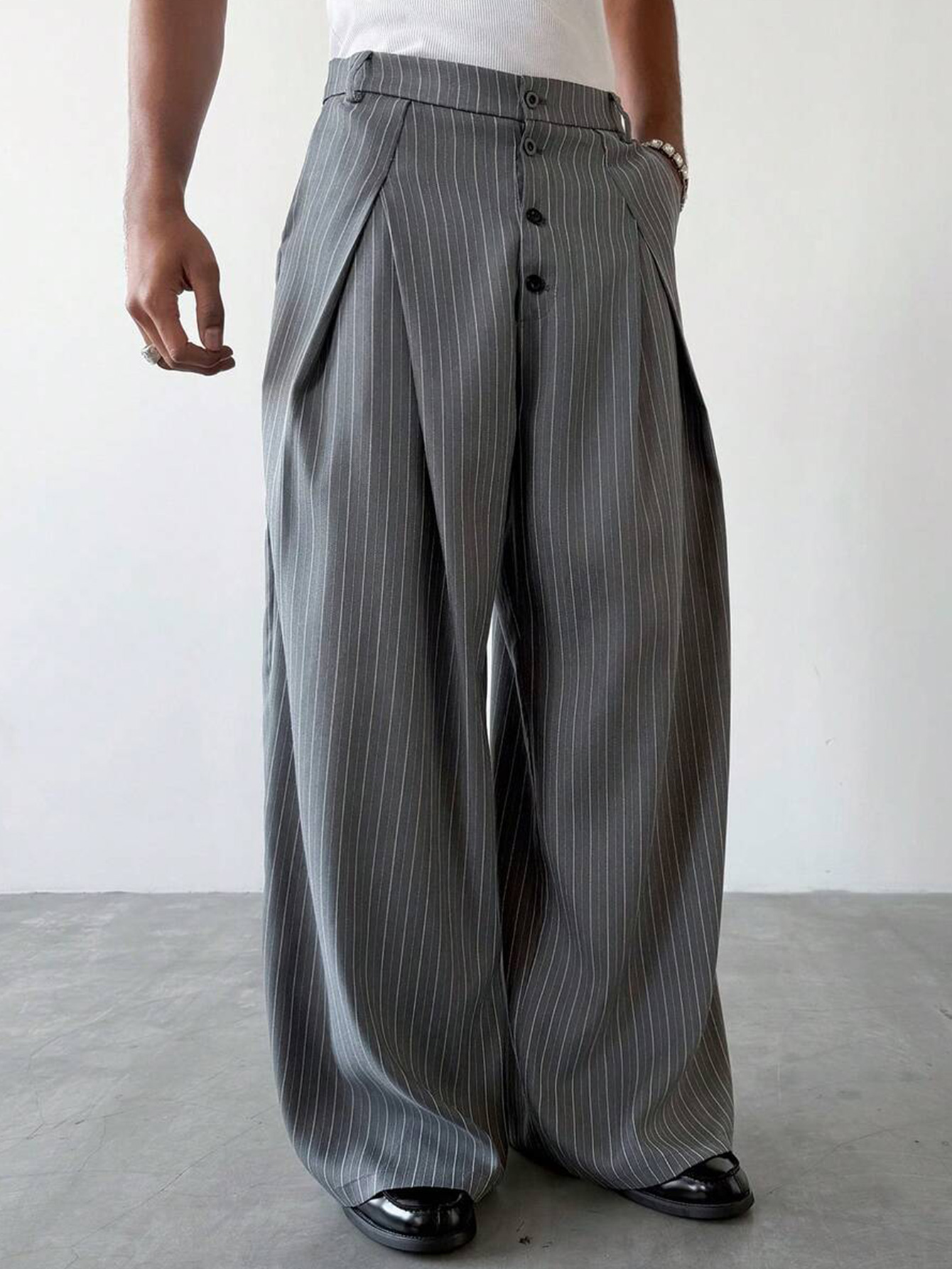 SS2026 Men Striped Woven Wide  - Men Formal Wear Outfits recensie en prijs