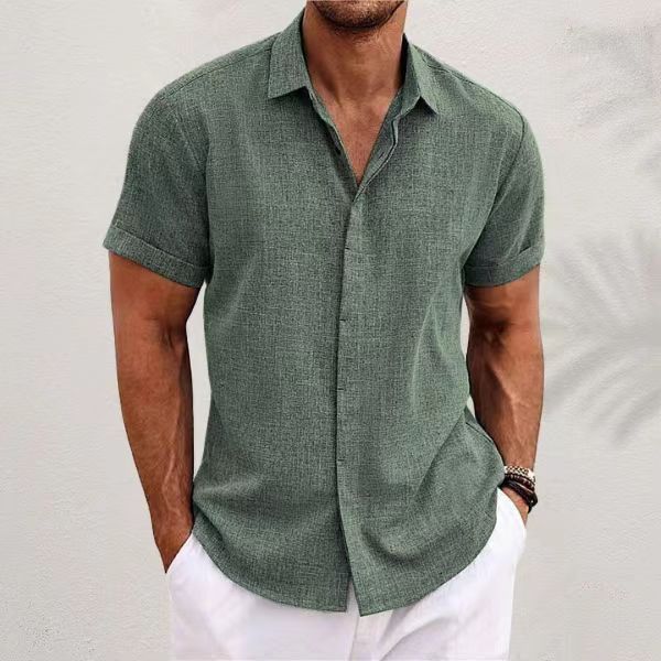 Men's Fashion Casual Solid Col - Men Linen Formal Wear recensie en prijs