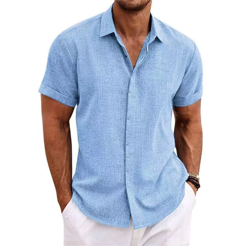 Men's Fashion Casual Solid Col - Men Linen Formal Wear recensie en prijs