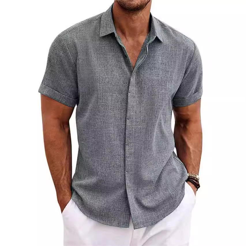 Men's Fashion Casual Solid Col - Men Linen Formal Wear recensie en prijs