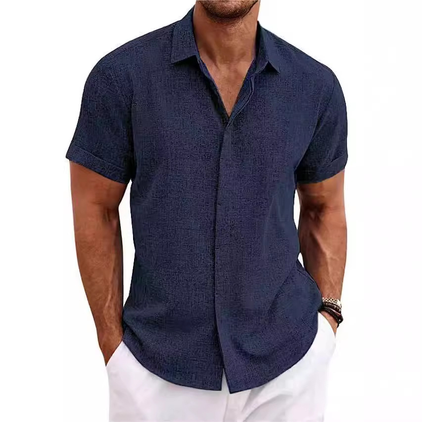 Men's Fashion Casual Solid Col - Men Linen Formal Wear recensie en prijs