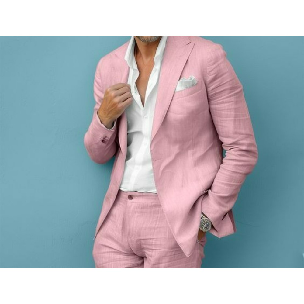 Linen Wedding Men Suits Slim F - Men Linen Formal Wear recensie en prijs