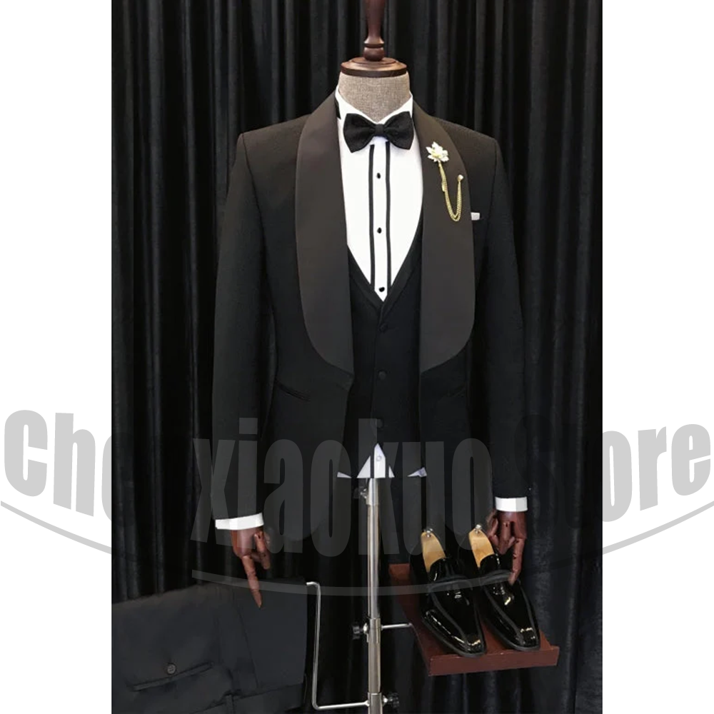 Black Men Suits Chic Shawl Lap - Men Formal Wear 2025 recensie en prijs