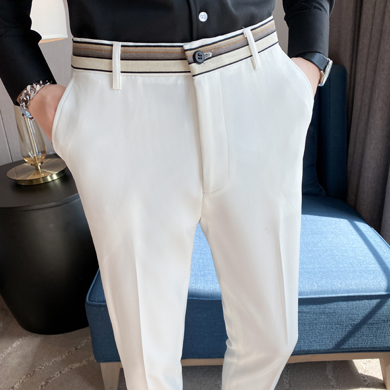 Fashion Waist Stripes Suit Pan - Young Men Formal Wear recensie en prijs