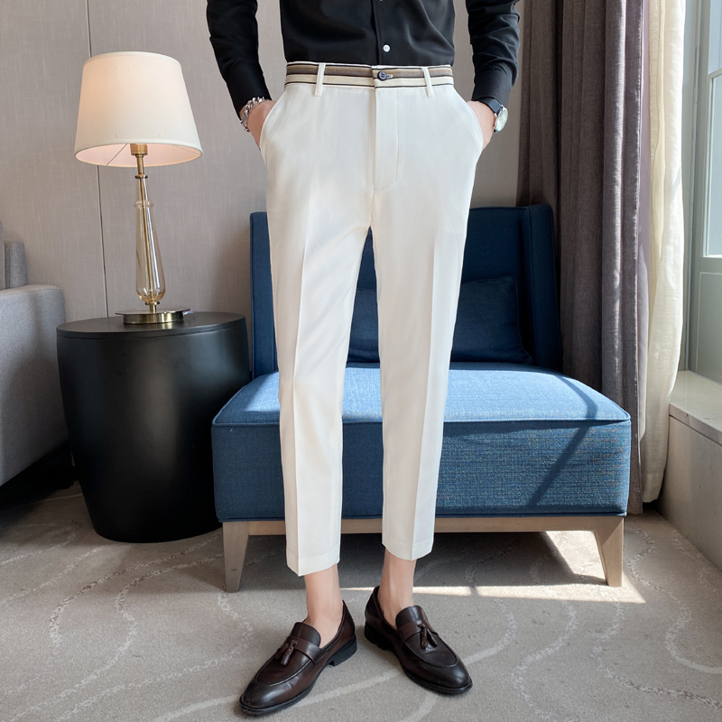 Fashion Waist Stripes Suit Pan - Young Men Formal Wear recensie en prijs