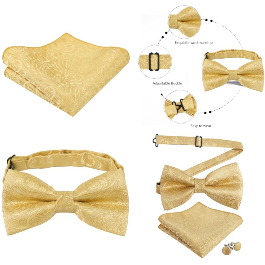 Mens Paisley Bow Tie, Pocket S - Pocket Square Set recensie en prijs