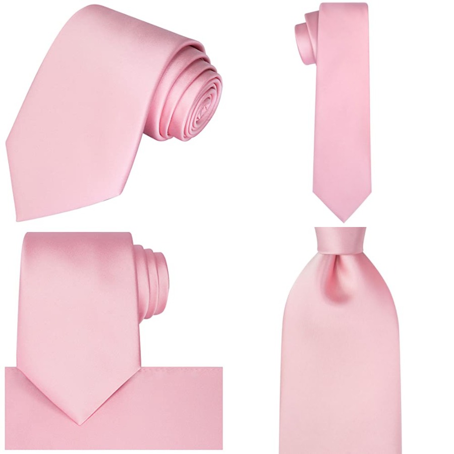 Satin Tie Set Solid Ties Mens  - Pocket Square Set recensie en prijs