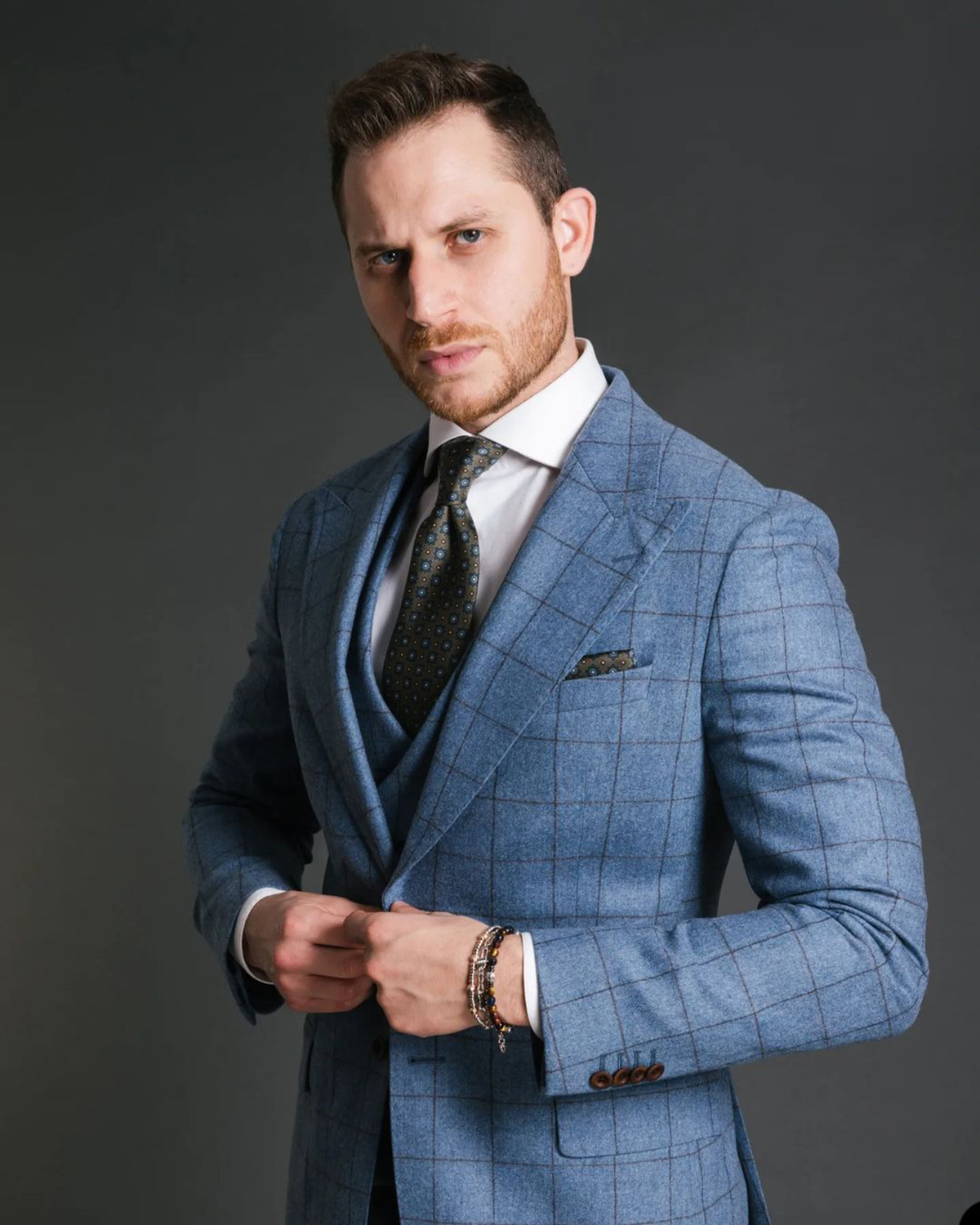 Blue Vintage Men Suit Tailor-M - Men Linen Formal Wear recensie en prijs