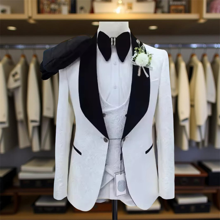 3 Pcs Floral Wedding Suits for - Men Formal Wear 2025 recensie en prijs