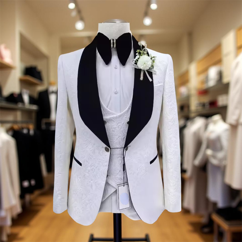 3 Pcs Floral Wedding Suits for - Men Formal Wear 2025 recensie en prijs