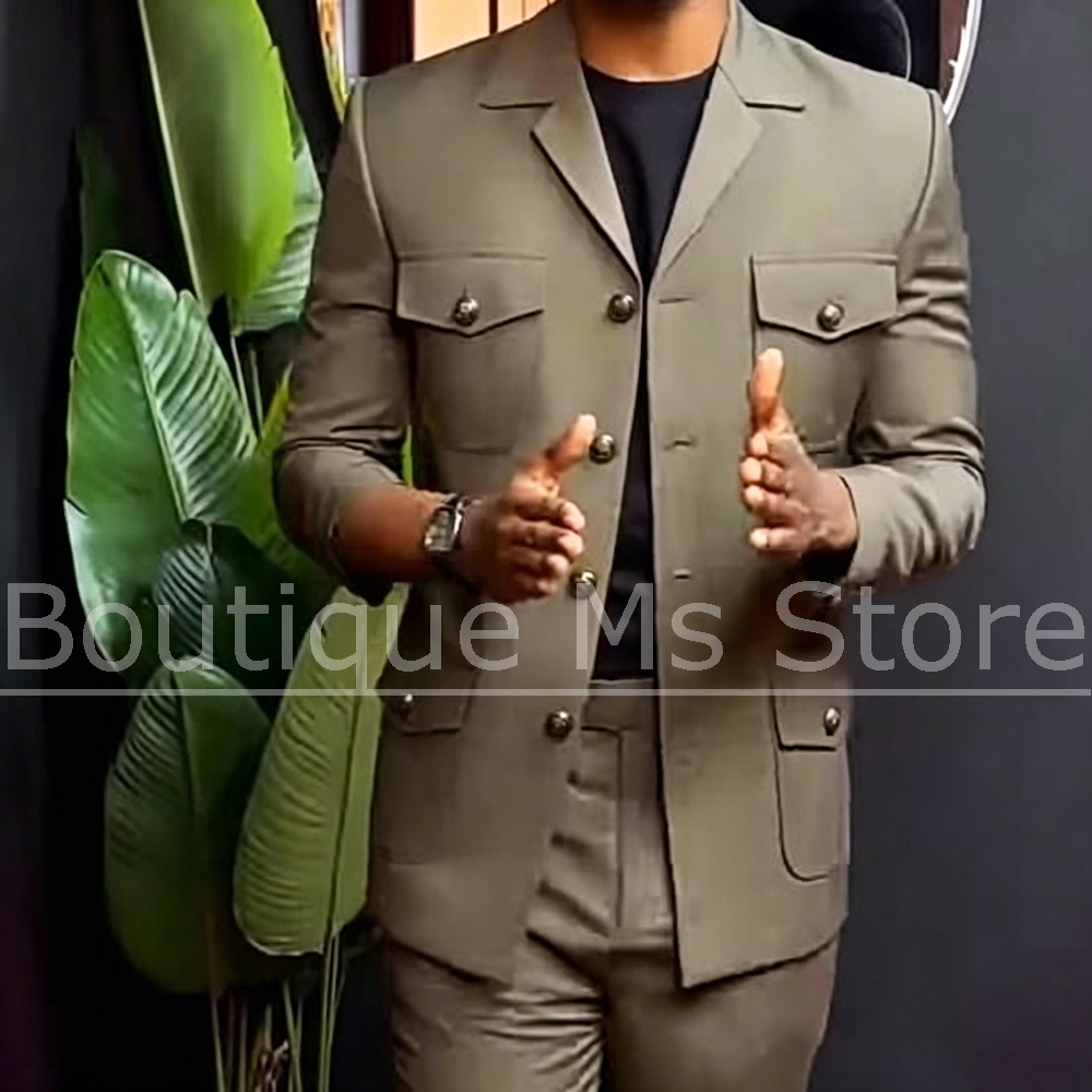 Men Safari Suit Two Piece Set  - Men Formal Wear Outfits recensie en prijs