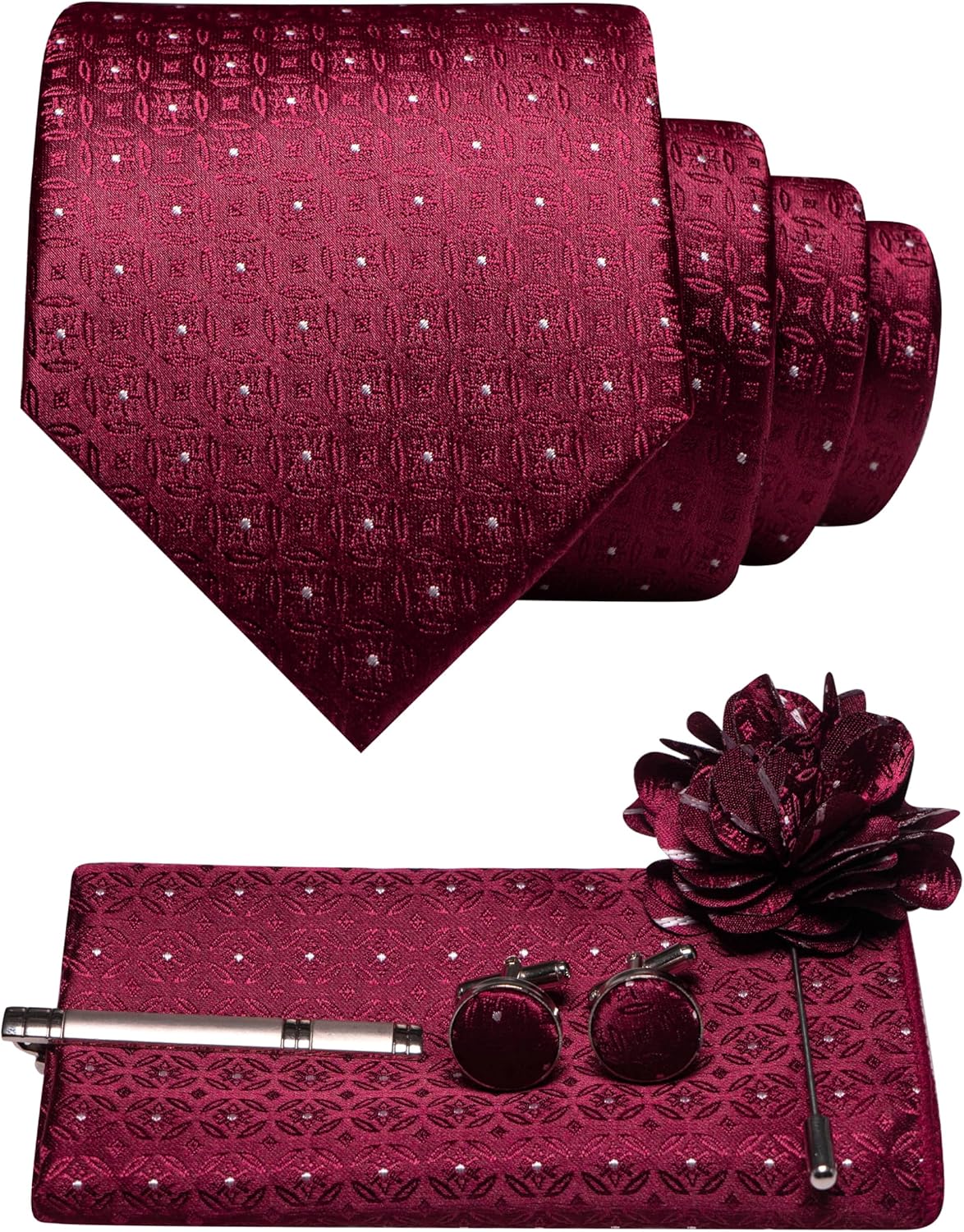 5PCS Men's Tie Set with Pocket - Pocket Square Set recensie en prijs
