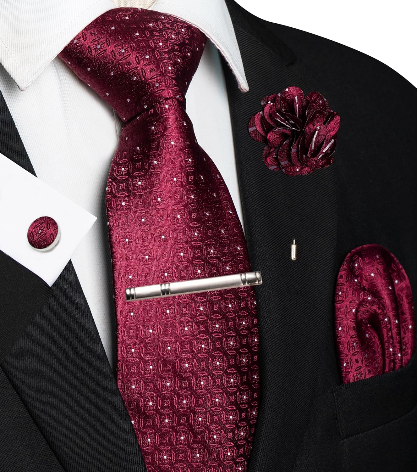 5PCS Men's Tie Set with Pocket - Pocket Square Set recensie en prijs