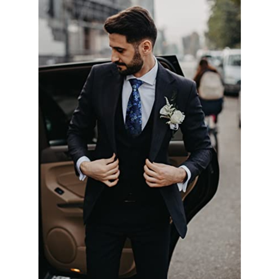 Men Floral Ties Woven Classic  - Pocket Square Set recensie en prijs