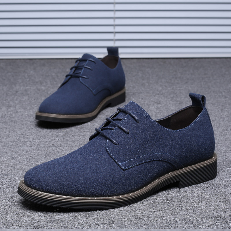 Mens Navy Blue Suede Leather O - Formal Men Daily Wear Footwear recensie en prijs