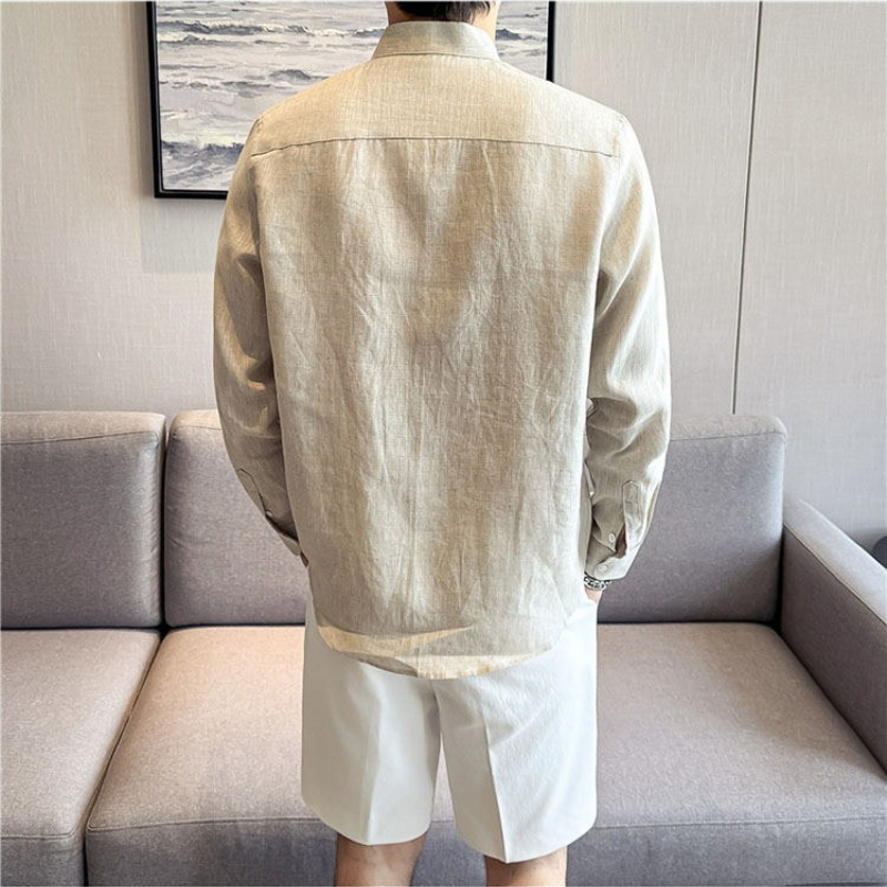100% Linen Long Sleeve Shirt f - Men Linen Formal Wear recensie en prijs