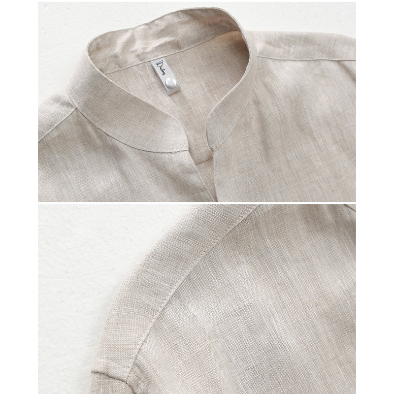100% Linen Long Sleeve Shirt f - Men Linen Formal Wear recensie en prijs