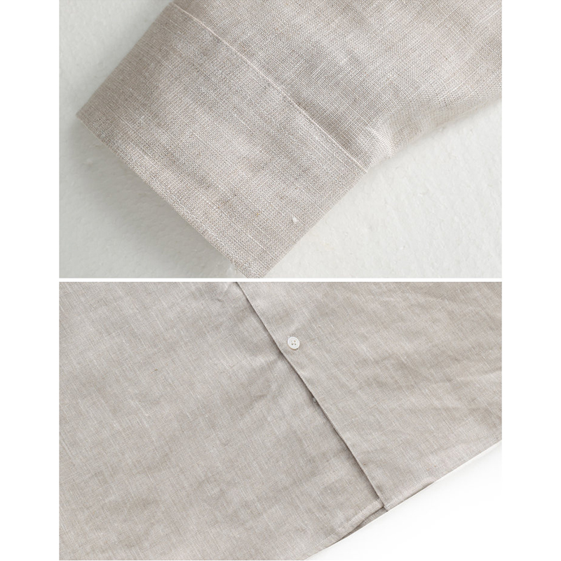 100% Linen Long Sleeve Shirt f - Men Linen Formal Wear recensie en prijs
