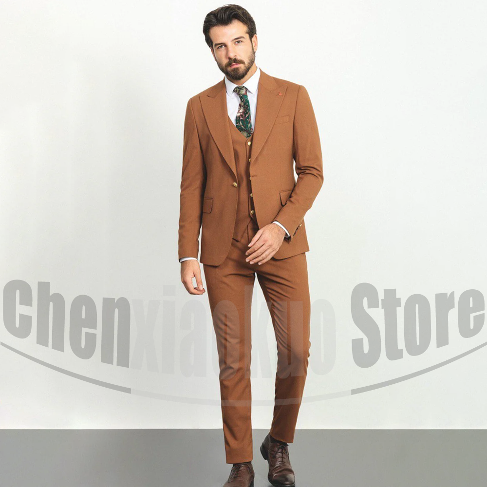 Men Suits 3 Piece Fashion Peak - Men Formal Wear 2025 recensie en prijs