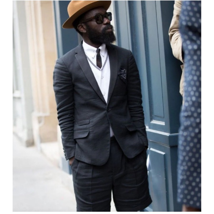 Black Linen Men Suits Casual J - Men Linen Formal Wear recensie en prijs
