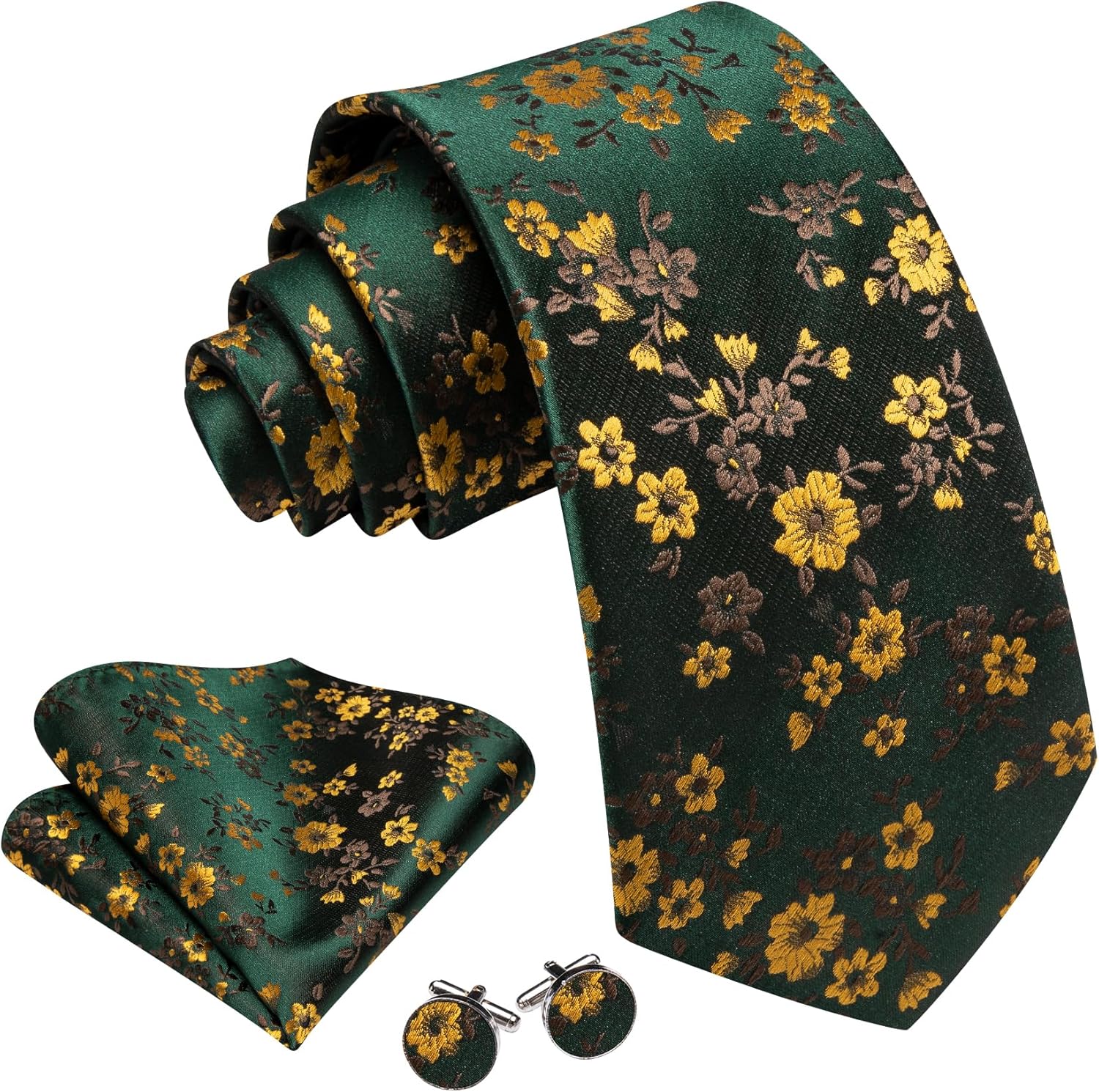 Men's Floral Paisley Silk Tie  - Pocket Square Set recensie en prijs